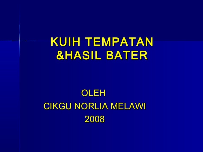 Kuih tempatan &hasil bater