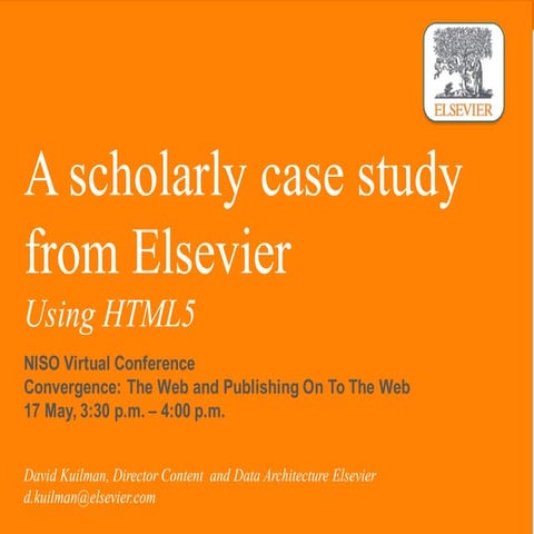 Kuilman Elsevier Case Study Using HTML5