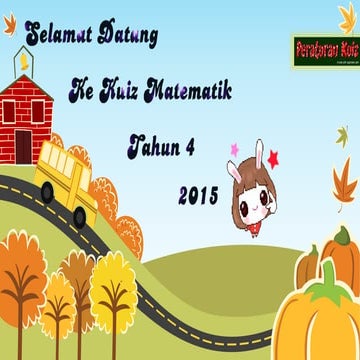Kuiz matematik tahun 4