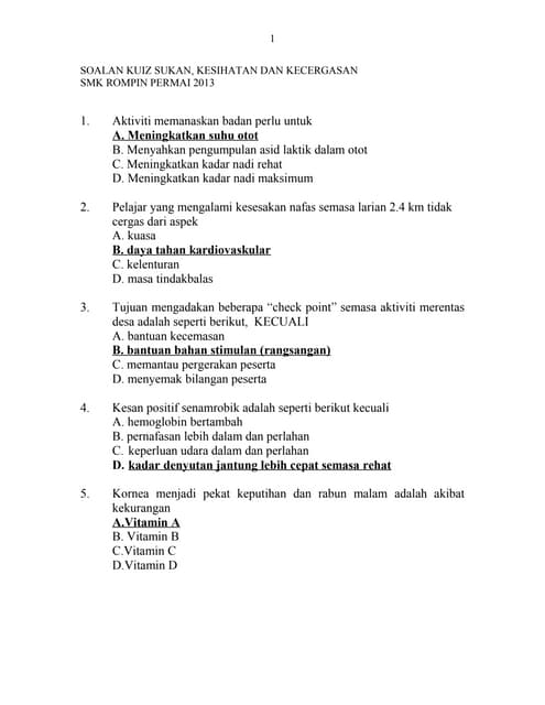 Kuiz Sukan Pjk