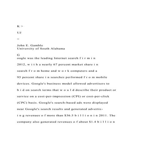 K  UJ  John E. Gamble University of South Alab.docx