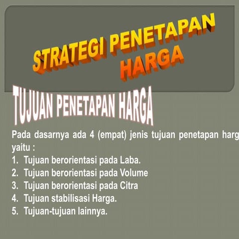 konsep harga