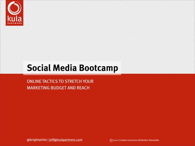 Social Media Bootcamp for Exporters