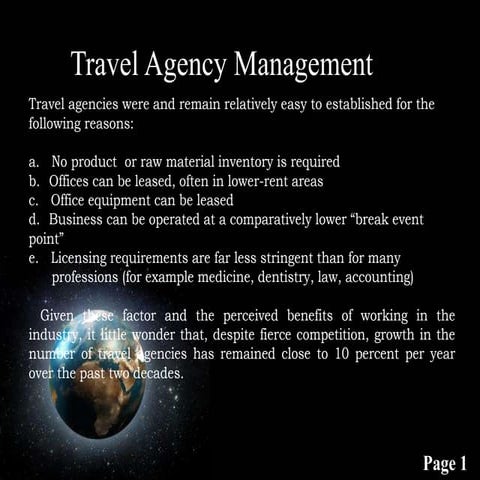 travel agency management