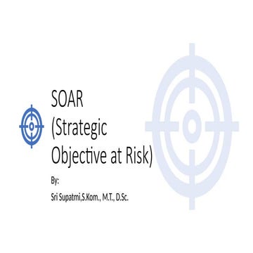 Minggu 5 Manajemen Risiko_SOAR (Strategic Objective at Risk) | PPTX