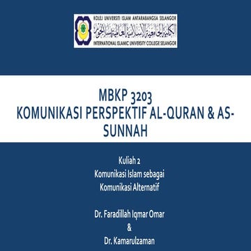 Komunikasi (islam) | PPTX