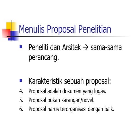 Kuliah 9 menulis proposal