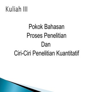 Metode Penelitian Kuantitatif: slod...