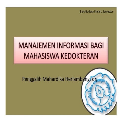 Kuliah manajemen informasi 