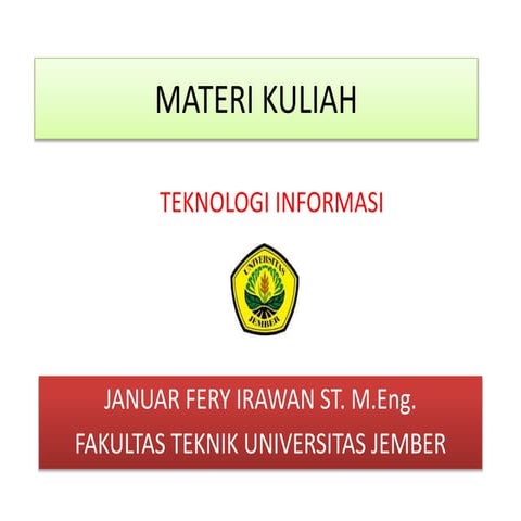 Kuliah pti teknik unej