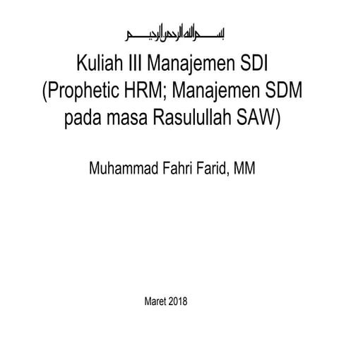 Kuliah SDM Bab III; Prophetic...2017.pdf
