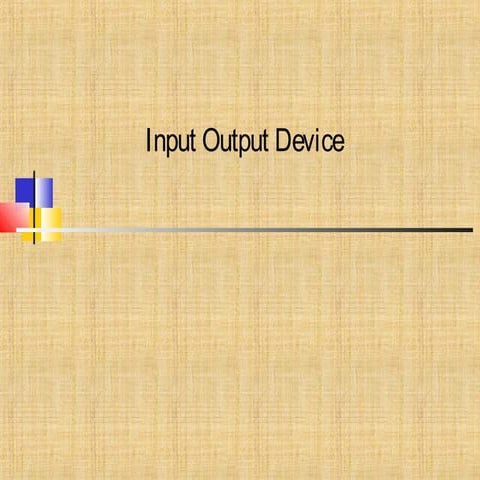input output