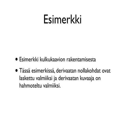 Kulkukaavion tekeminen