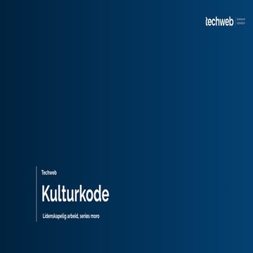 Techweb kulturkode