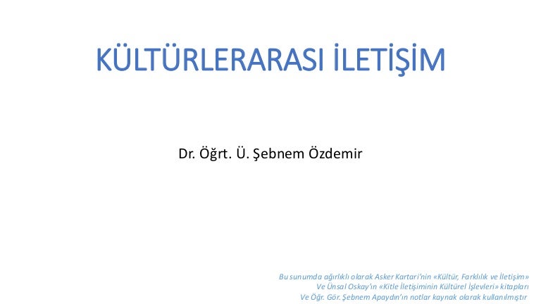 Kulturlerarasi Iletisim 2