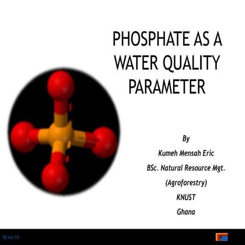 Phosphate as a Water Quality Parameter
