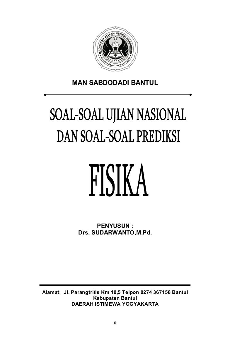 Kumpulan Soal Soal Un Fisika