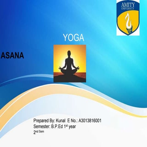 Yoga Education PPT by Kunal