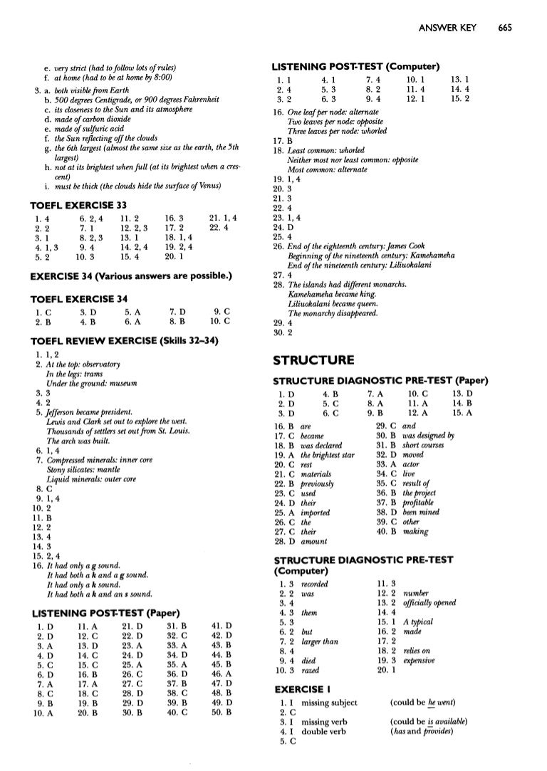 Kunci Structure Written Expression Deborah Phillips Longman Comple