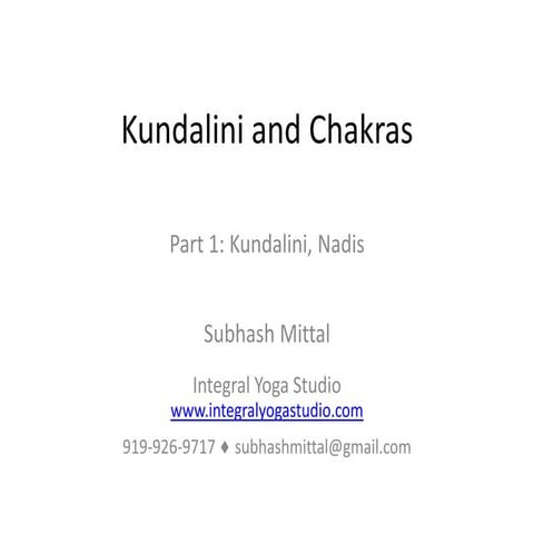Kundalini And Chakras