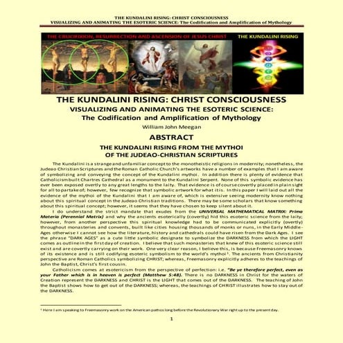THE KUNDALINI RISING: CHRIST CONSCIOUSNESS: VISUALIZING AND ANIMATING THE ESO...