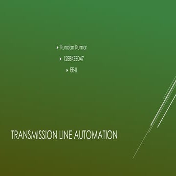 Transmission Line Automation