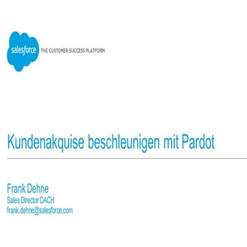 Kundenakquise beschleunigen mit Pardot