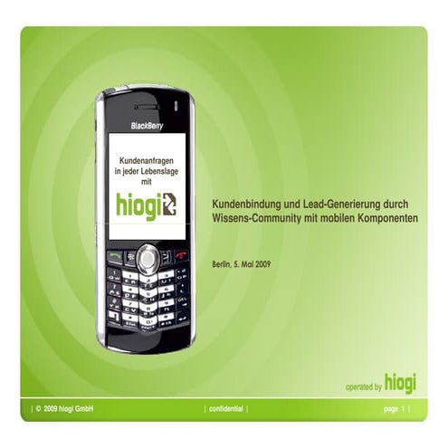 Customer Involvement Platform mit mobilem Q&A-System