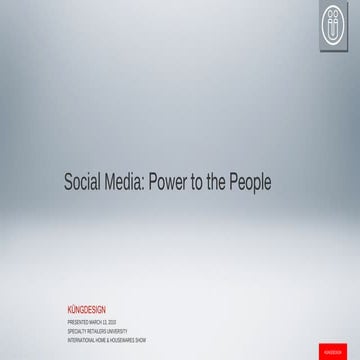 Social Media - Power to the People