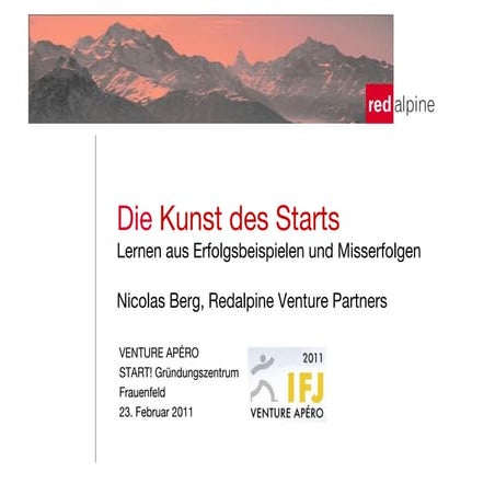 Kunst Des Starts V ApéRo Feb2011pptx