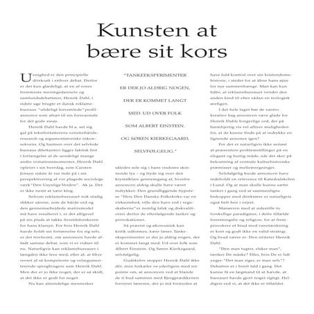 Kunsten at bære sit kors