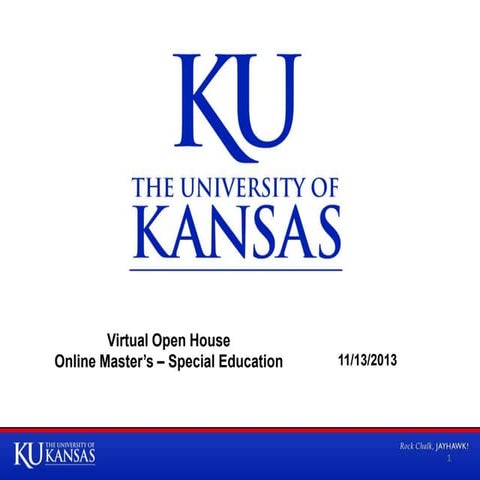 University of Kansas Online Master's in Special Education