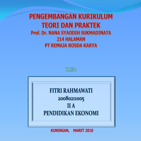 Kurikulum Dan Pembelajaran