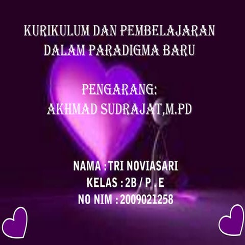 Kurikulum dan pembelajaran