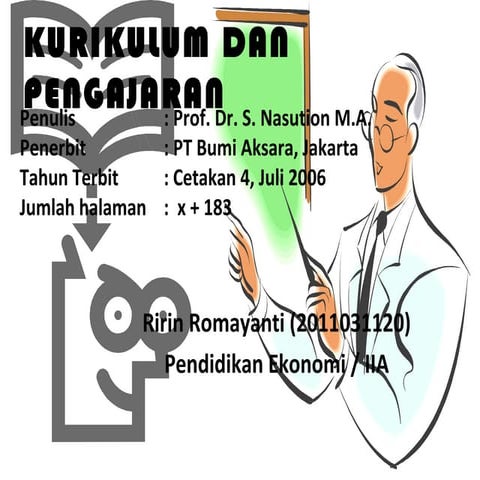 Kurikulum dan pengajaran editan