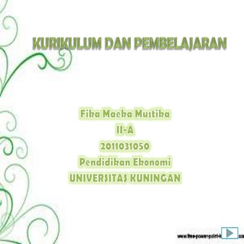 Kurikulum pembelajaran