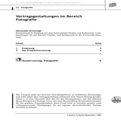 Dr. Achim Gmilkowsky: Vertragsgestaltung für Fotografen, Teil 1 