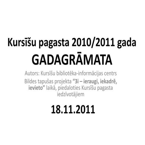 Kursisu gadagramata2010 2011