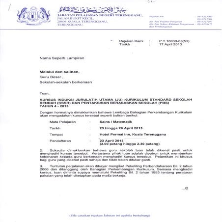 Kursus induksi jurulatih utama kssr dan pbs tahun 4 2013 sanis dan matematik