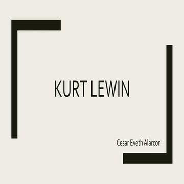 Kurt lewin