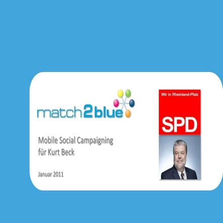 Mobile Social Campaigning mit match2blue für Kurt Beck