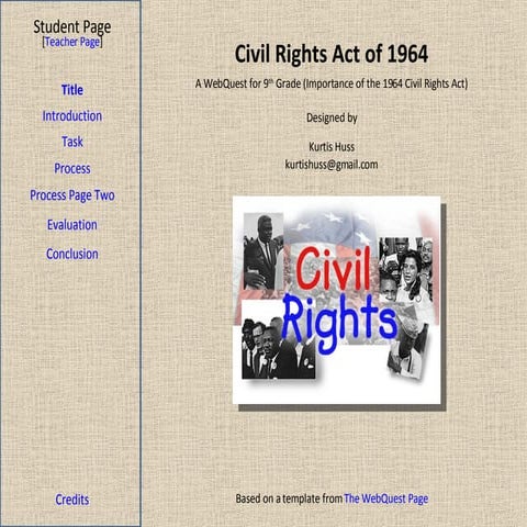 Kurtis Huss' WebQuest