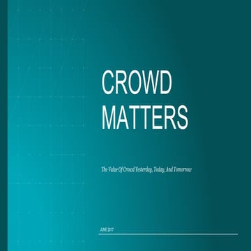 Crowd Matters: Booz Allen Hamilton’s View Now And For The Future 