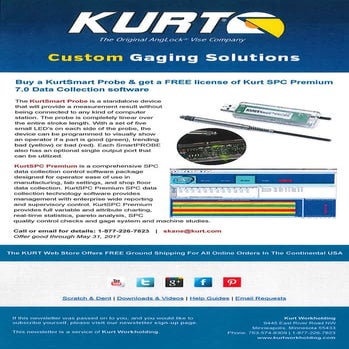 Kurt Smart Probe Offer - Good Thru May 31, 2017