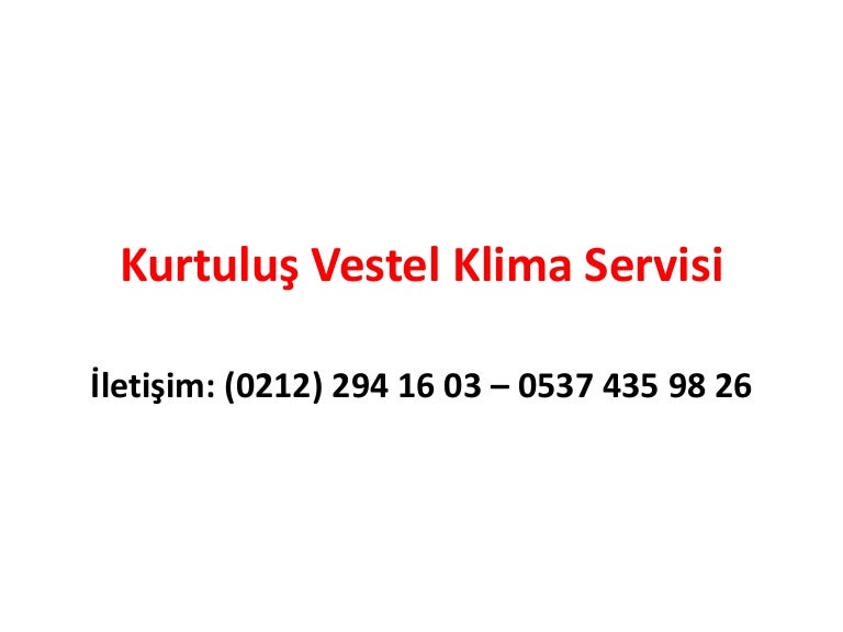 Kurtuluş klima servisi