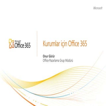 Kurumlar için Office 365
