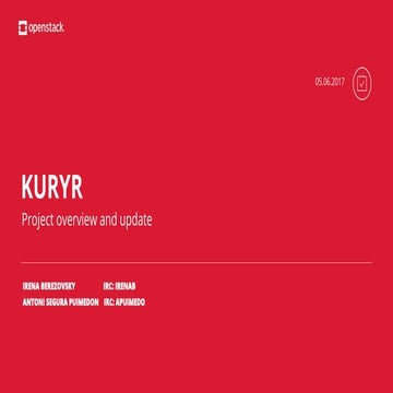 OpenStack Boston Summit: Kuryr project updates