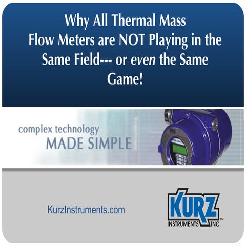 Kurz Thermal Mass Flow Meters