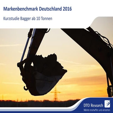 Kurzstudie Markenbenchmark Bagger ab 10 Tonnen ind Deutschland 2016 online version