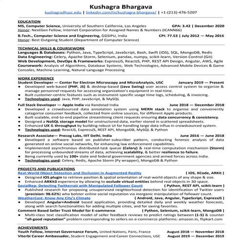 Kushagra bhargava-resume